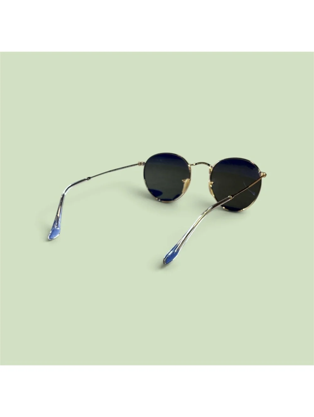 Ray-Ban RB3447 Round Metal 001/58 polarized sunglasses gold 50-21 145, authentic